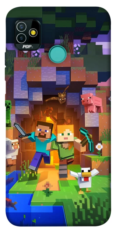 Чехол на TECNO POP 5 Minecraft game фото 1 из 1