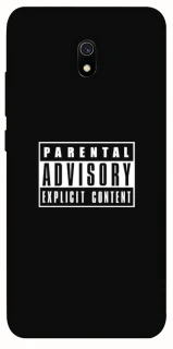 Чехол на Xiaomi Redmi 8a Parental Advisory Label фото 1 из 1