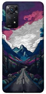 Чехол на Xiaomi Redmi Note 11 Pro 4G/5G Нарисованные горы фото 1 из 1