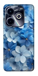 Чехол на Infinix Hot 40i Синие цветы фото 1 из 1