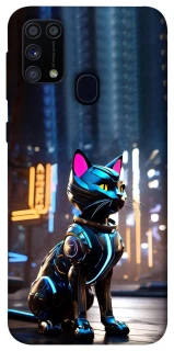 Чехол на Samsung Galaxy M31 Cyber cat фото 1 из 1