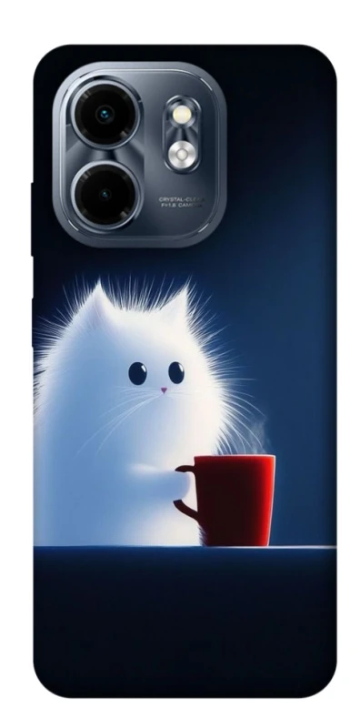 Чохол на Infinix Smart 9 4G / Hot 50i Чохол кіт з кавою фото 1 з 1