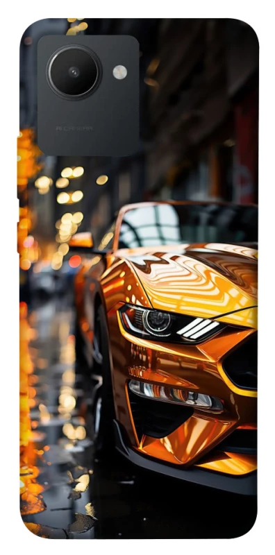 Чохол на Realme C30s Golden sports car фото 1 з 1