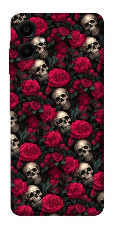 Чехол на Samsung Galaxy A06 Черепа и розы фото 1 из 1