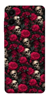 Чехол на Samsung Galaxy A06 Черепа и розы фото 1 из 1