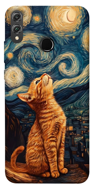 Чохол на Huawei Honor 8X van gogh cat фото 1 з 1