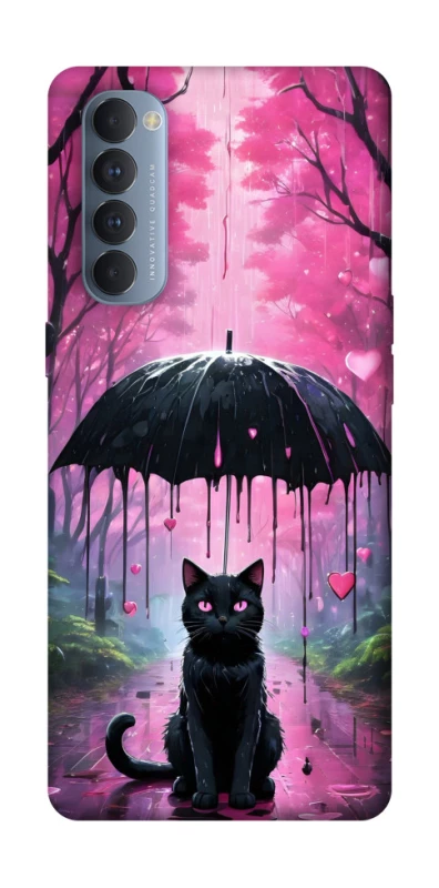 Чехол на Oppo Reno 4 Pro Black cat фото 1 из 1
