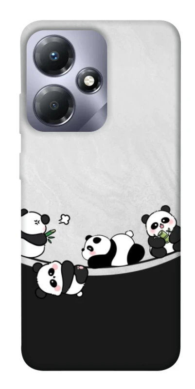 Чехол на Infinix Hot 30i Four pandas фото 1 из 1