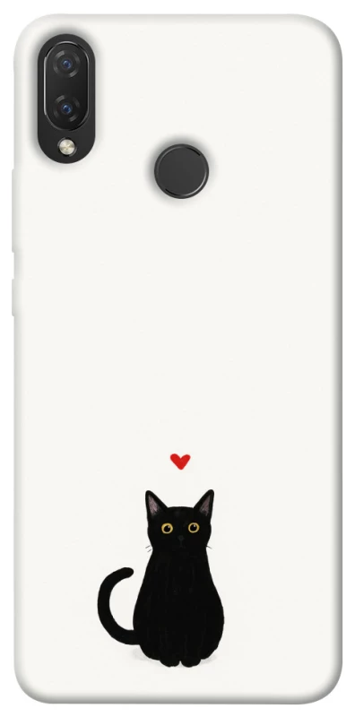 Чохол на Huawei P Smart+ (nova 3i) cat in love фото 1 Чохол на Huawei P Smart+ (nova 3i) cat in love фото 1 з 1