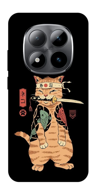 Чехол на Xiaomi Redmi Note 15 Pro 5G Кот-самурай фото 1 из 1