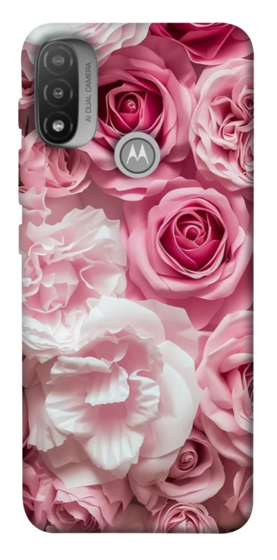 Чохол на Motorola Moto E20 Рожеві Квіти фото 1 з 1