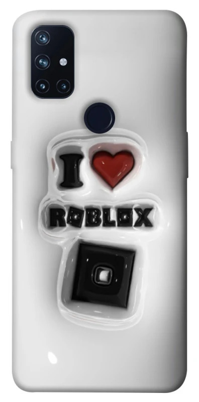 Чохол на OnePlus Nord N10 5G I love Roblox фото 1 з 1