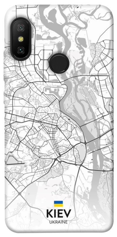 Чохол на Xiaomi Mi A2 Lite / Xiaomi Redmi 6 Pro Kiev white map фото 1 з 1