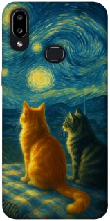 Чехол на Samsung Galaxy A10s Cats under the stars фото 1 из 1