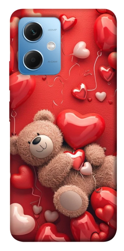 Чохол на Xiaomi Poco X5 5G bear in hearts фото 1 з 1