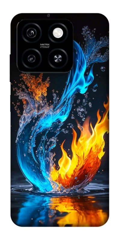 Чехол на ZTE Blade A55 4G Water And Fire фото 1 из 1