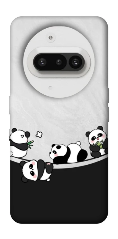 Чохол на Nothing Phone (3a) Four pandas фото 1 з 1