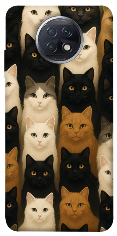 Чохол на Xiaomi Redmi Note 9 5G / Note 9T Colorful Cat Collage фото 1 з 1