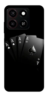 Чехол на ZTE Blade A35 4G Black Cards фото 1 из 1