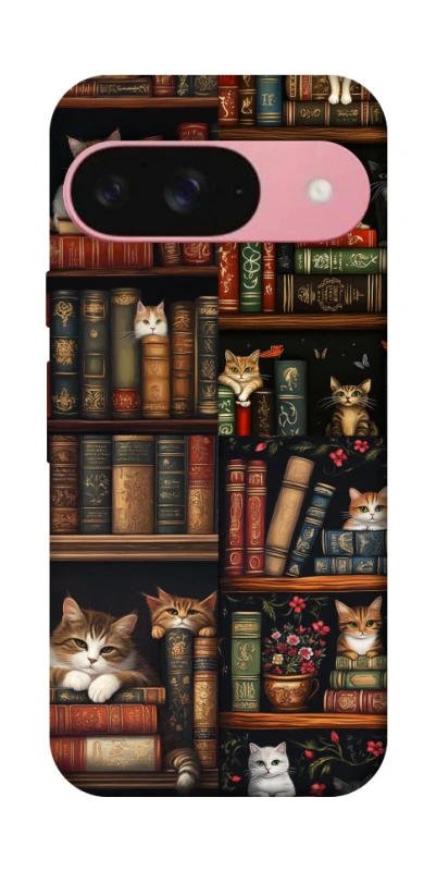 Чохол на Google Pixel 9 Cats & Books фото 1 з 1