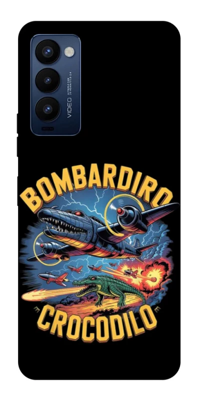 Чехол на TECNO Camon 18 Pro Bombardino Crocodilo v2 фото 1 из 1