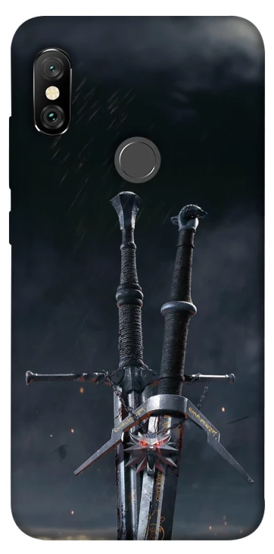 Чехол на Xiaomi Redmi Note 6 Pro Мечи Ведьмака фото 1 из 1