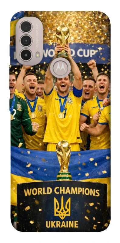 Чохол на Motorola Moto E40 UA-Football ver.5 фото 1 з 1