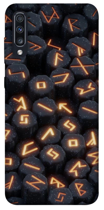 Чехол на Samsung Galaxy A70 (A705F) Огненые руны фото 1 из 1