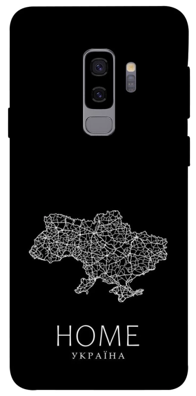 Чохол на Samsung Galaxy S9+ Ukraine black map фото 1 з 1