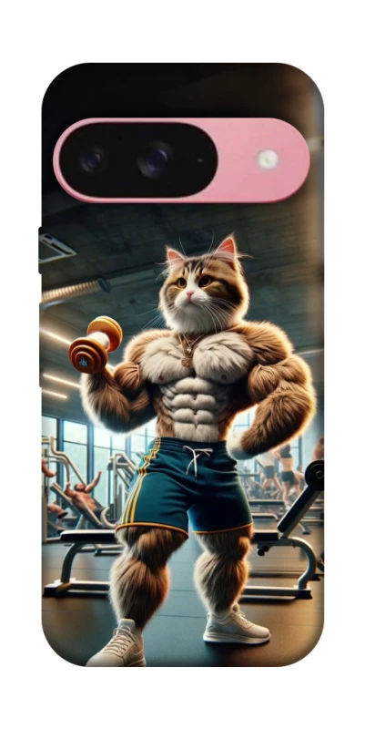 Чехол на Google Pixel 9 Качок кот фото 1 из 1