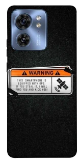 Чехол на Motorola Edge 40 Warning фото 1 из 1