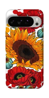 Чохол на Google Pixel 10 Pro Соняшники та маки фото 1 з 1