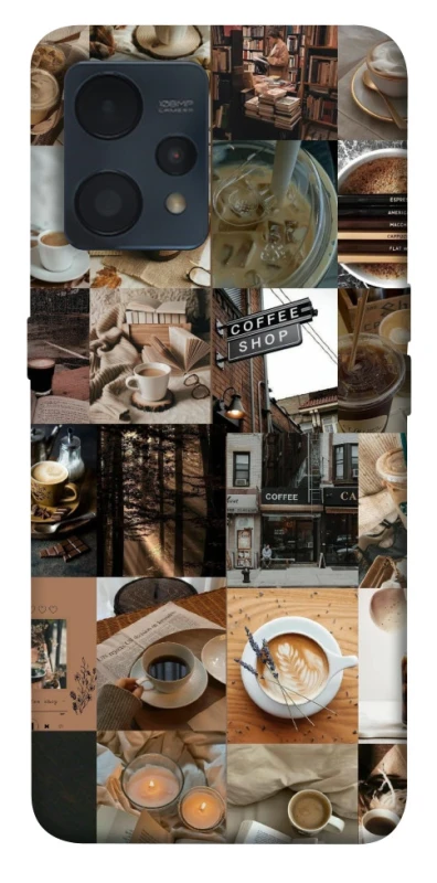 Чохол на Realme 9 4G / 9 Pro+ Coffee collage ver.3 фото 1 з 1