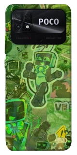 Чехол на Xiaomi Poco C40 Dandysworld tv green theme фото 1 из 1