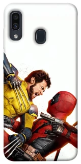 Чехол на Samsung Galaxy A20 / A30 Deadpool and Wolverine фото 1 из 1