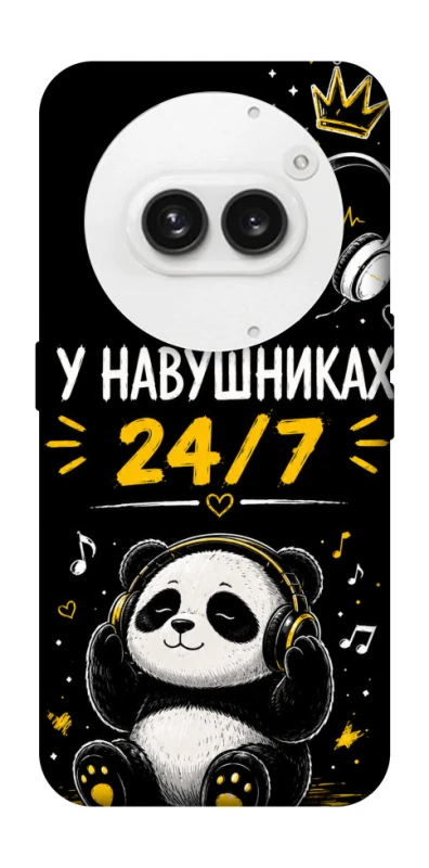 Чехол на Nothing Phone (2a) У навушниках 24/7 фото 1 из 1