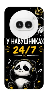 Чехол на Nothing Phone (2a) У навушниках 24/7 фото 1 из 1