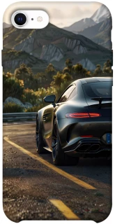 Чехол на Apple iPhone SE (2020) Car in the mountains фото 1 из 1