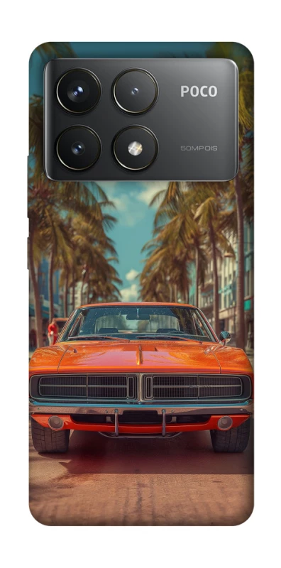 Чехол на Xiaomi Poco F6 Pro Tropical car фото 1 Чехол на Xiaomi Poco F6 Pro Tropical car фото 1 из 1