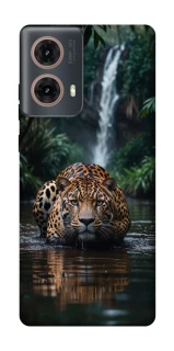 Чехол на Motorola Moto G85 Leopard in water фото 1 из 1