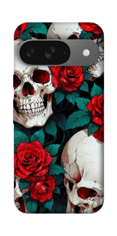 Чохол на Google Pixel 10 skull and rose фото 1 з 1