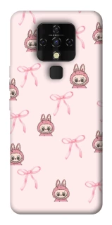 Чохол на TECNO Camon 16 SE Pink bows and Labubus фото 1 з 1