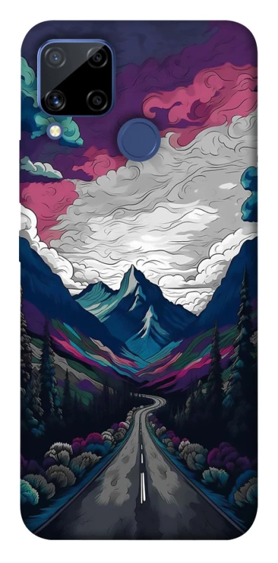 Чехол на Realme C15 Нарисованные горы фото 1 из 1