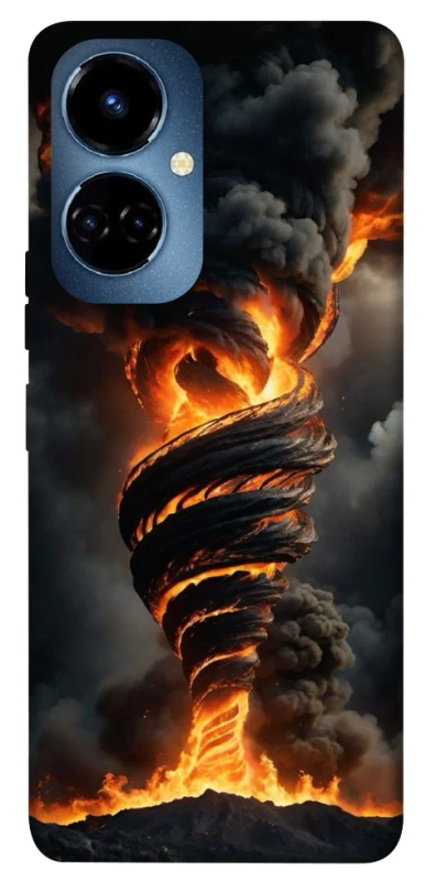 Чехол на TECNO Camon 19 Pro Огненный торнадо фото 1 из 1