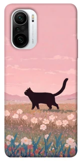 Чохол на Xiaomi Redmi K40 / K40 Pro / K40 Pro+ / Poco F3 cat on a field фото 1 з 1