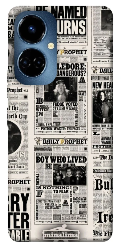 Чехол на TECNO Camon 19 Harry Potter newspaper фото 1 из 1