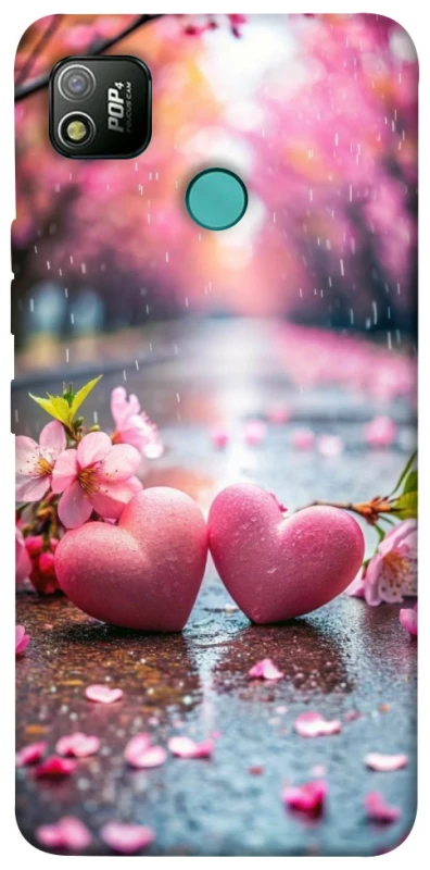 Чохол на TECNO POP 4 Pink heart фото 1 з 1