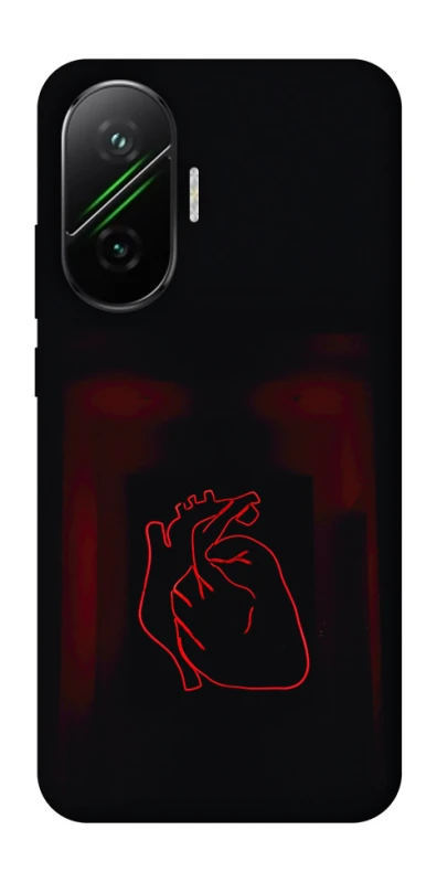 Чехол на Xiaomi Poco F7 Красное сердце фото 1 из 1