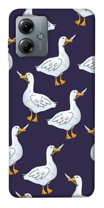 Чохол на Motorola Moto G14 Гуси з претензією фото 1 з 1