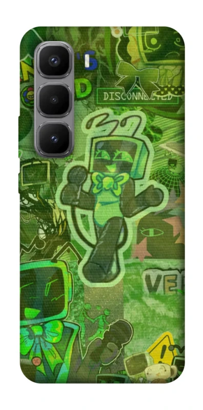 Чехол на Infinix Hot 60 Pro+ Dandysworld tv green theme фото 1 из 1